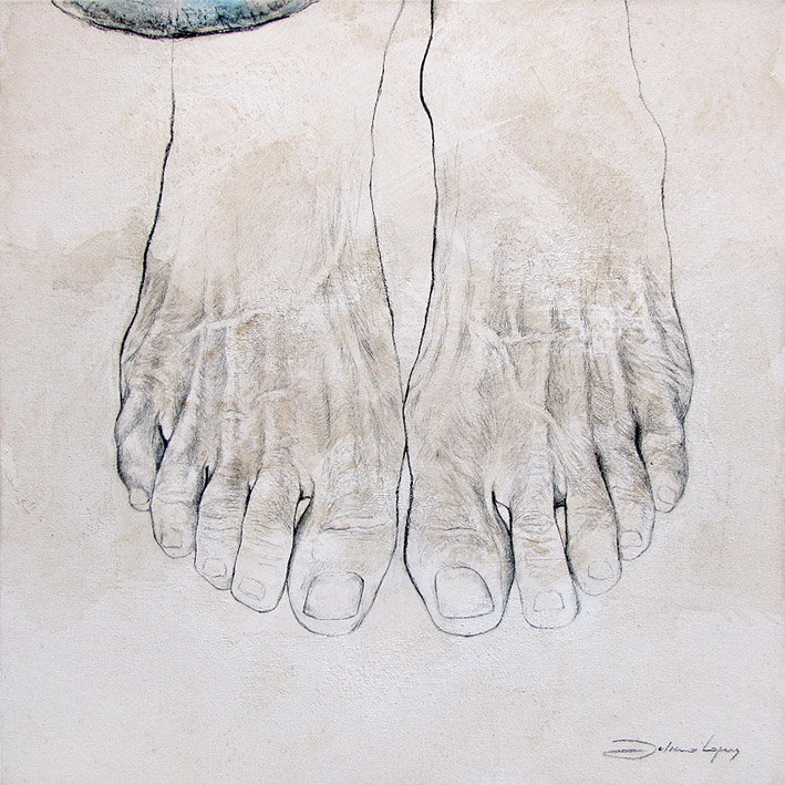 art arte desenho juliano lopes Ilustração PES LIVROS books feet hands mãos