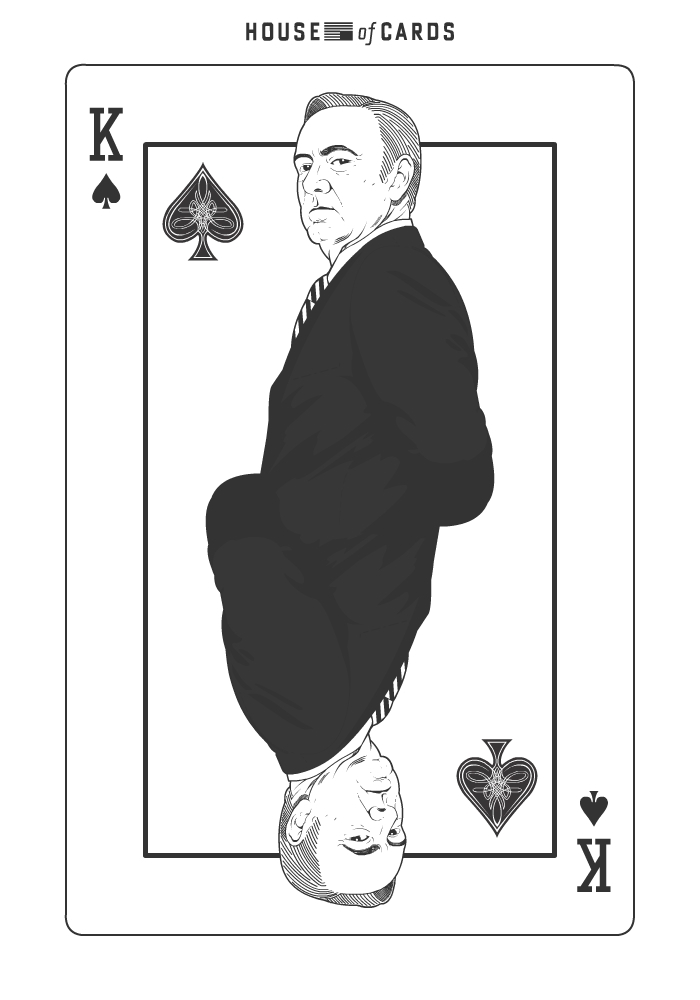 frank Frank Underwood Tets house of cards playing card King of spades el mas cabron