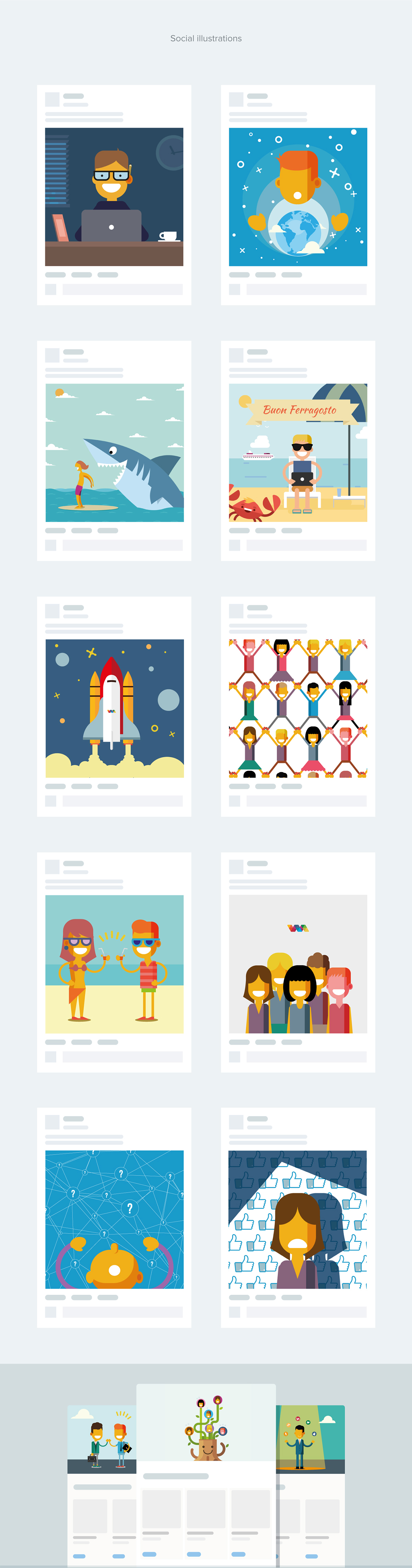 marketing   ILLUSTRATION  pictogram icons landing pages characters