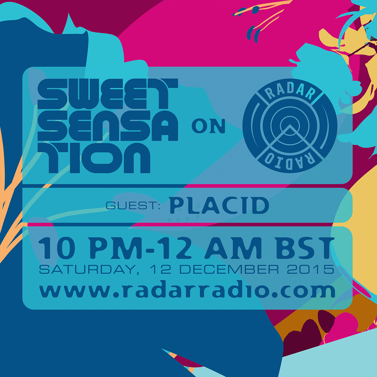 Sweet Sensation radar radio Bristol UK rave flyer