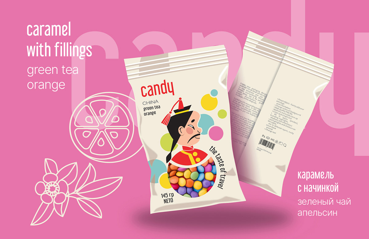 brand Character vector Food  Candy sweet Packaging product design  ILLUSTRATION  cartoon