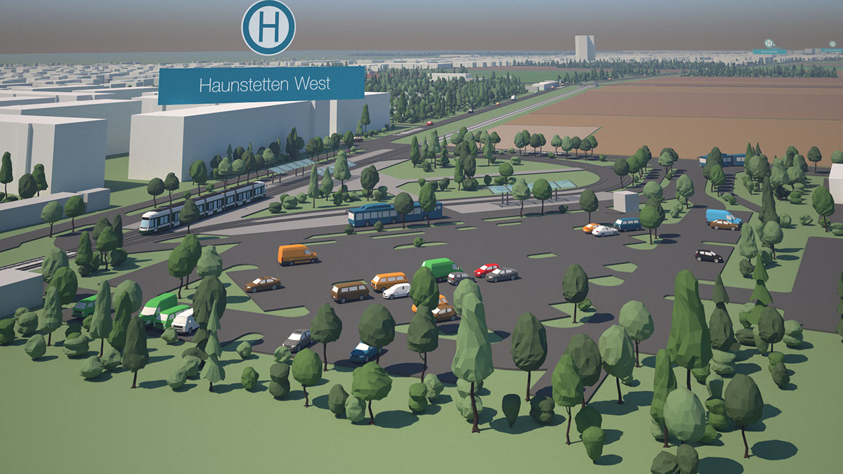 Augsburg Königsbrunn route 3 EdgeFlow 3D visualisation