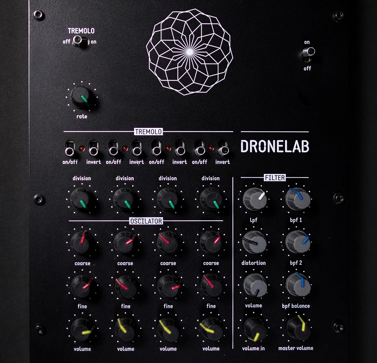 user interface ui design analog synth dronelab