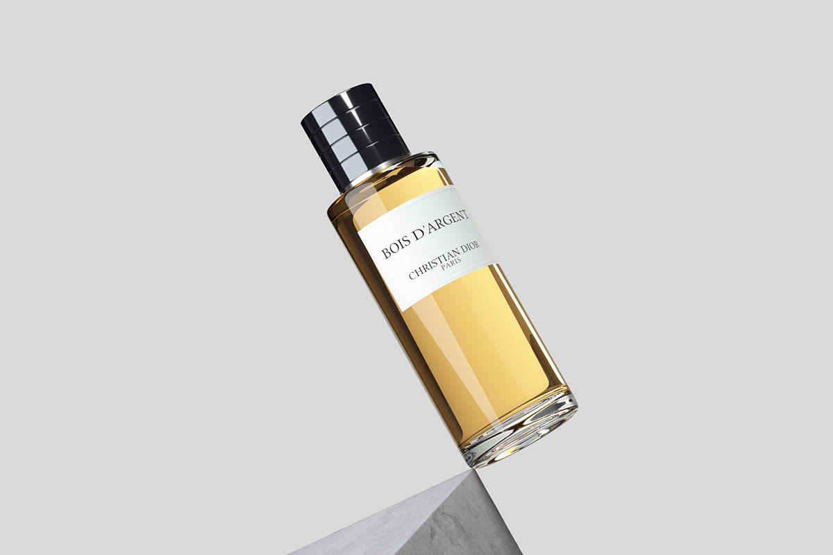3D challenge cinema 4d Dior glass octane parfum raw realistic Render