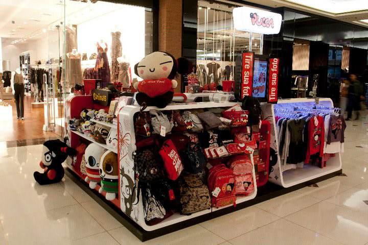 pucca warner bros quiosque canimals shopping iguatemi gad'retail