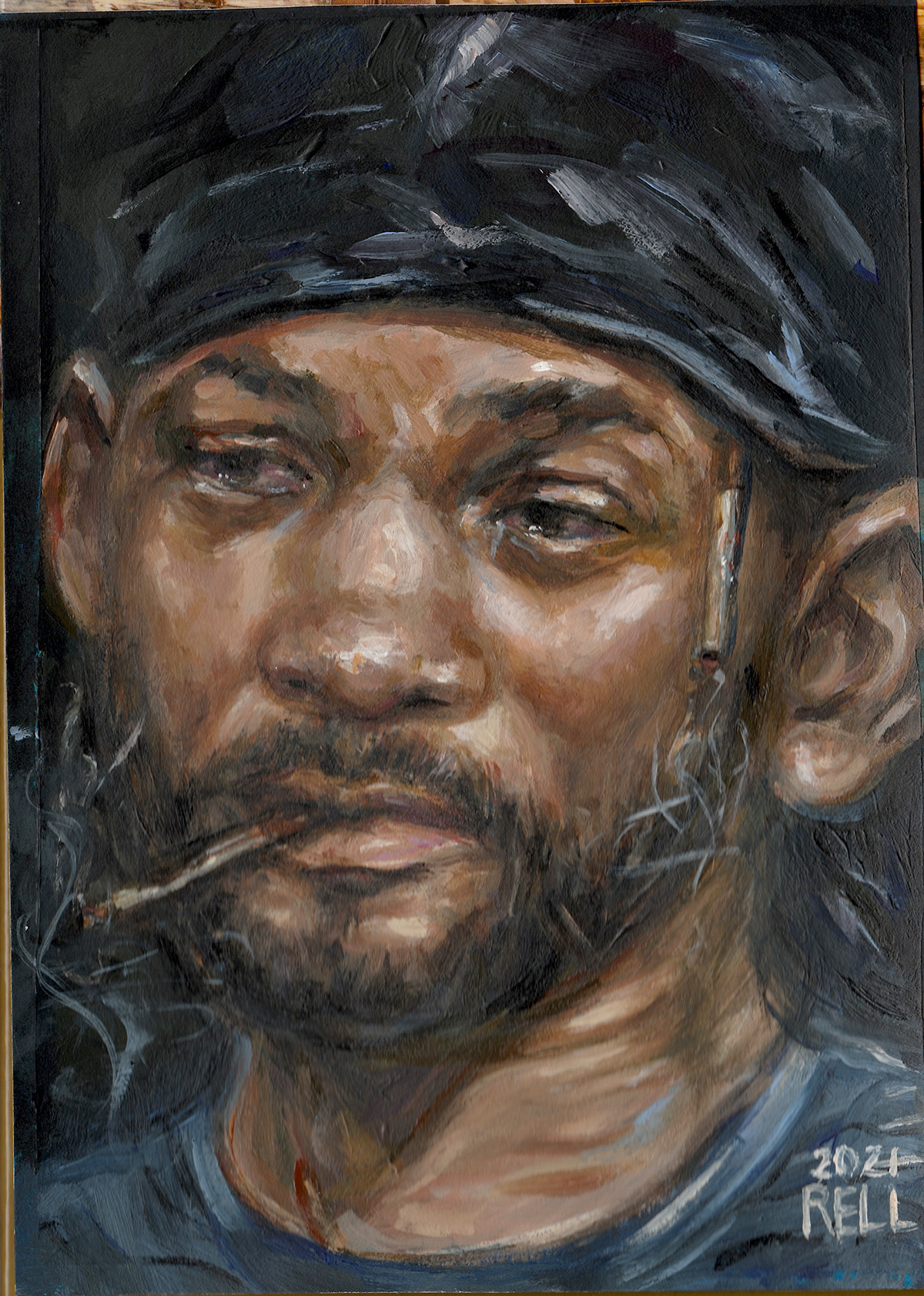 Black Portraits painting   Rappers Realism traditonal art Landscape sketchbook art Drawing 