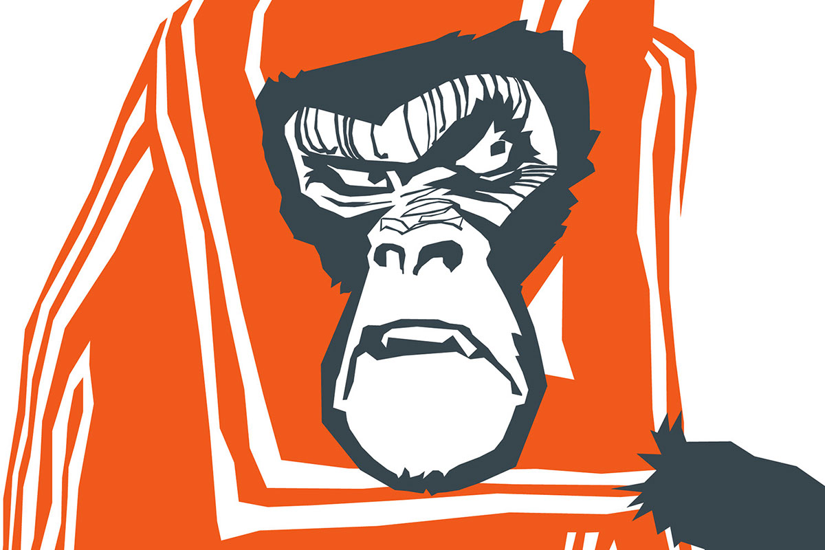 identity adverticing graphic design  monkey elektronyi gorod 
