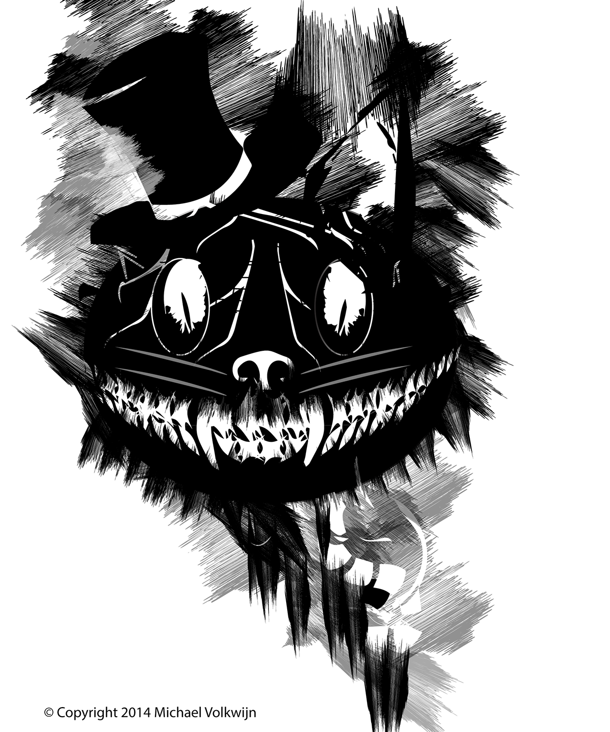 animals abstract dark blackandwhite weird gothic fantasy horror vector portrait art graphic surreal deer Panda 