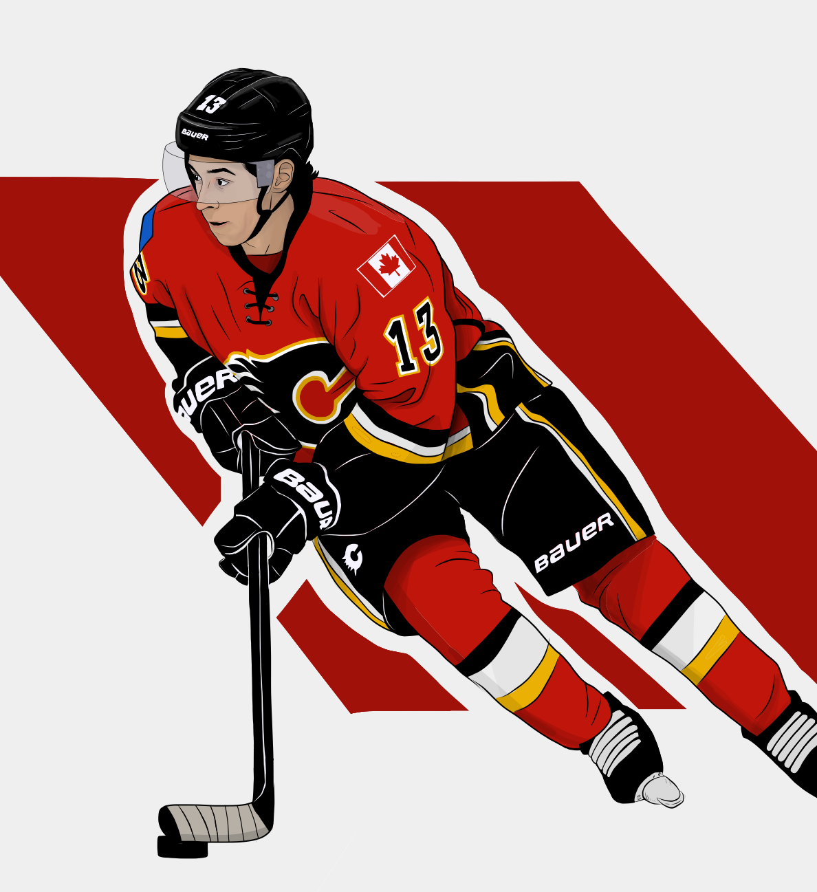 Johnny hockey NHL gaudreau Canada calgary Flames rookie