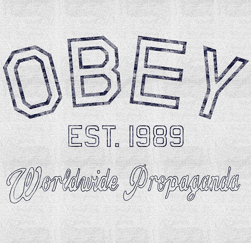 OBEY vintage HAND LETTERING