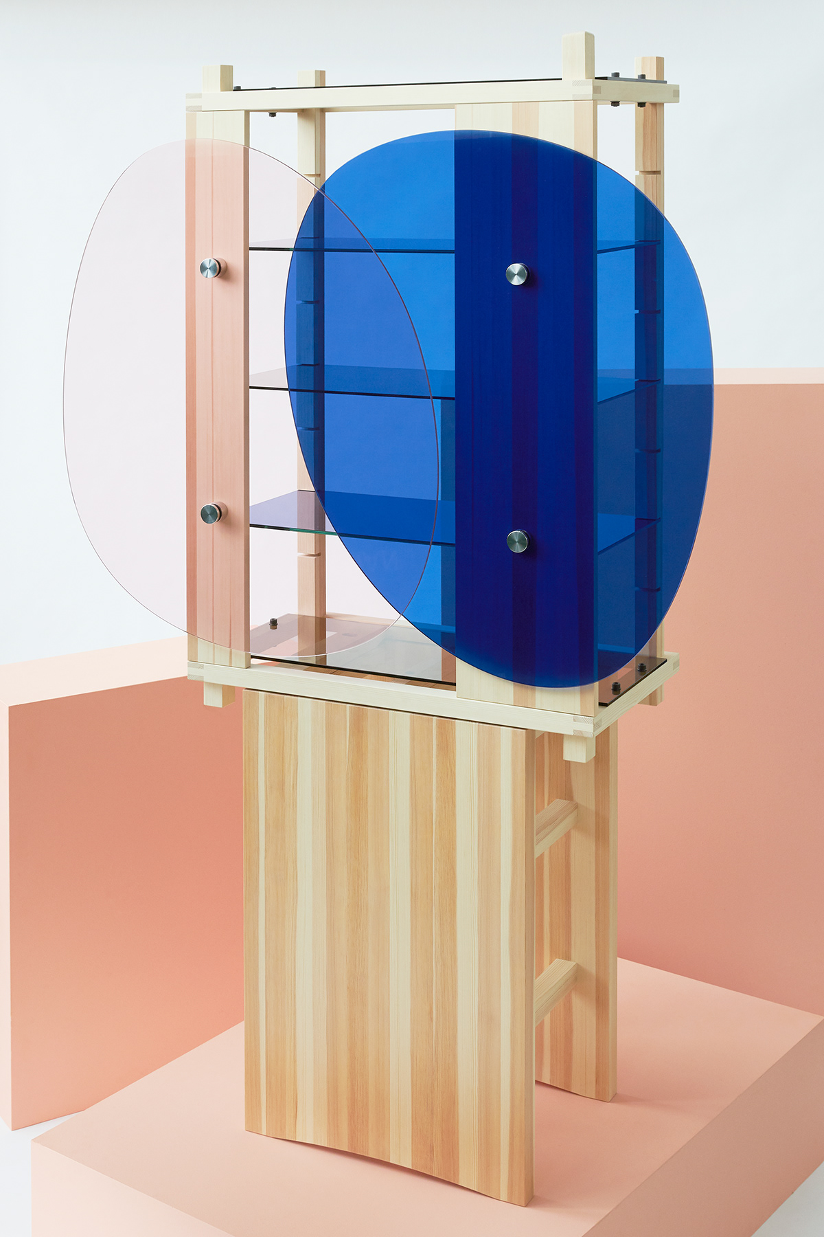cabinet furniture design  wood pinewood glass Swedish