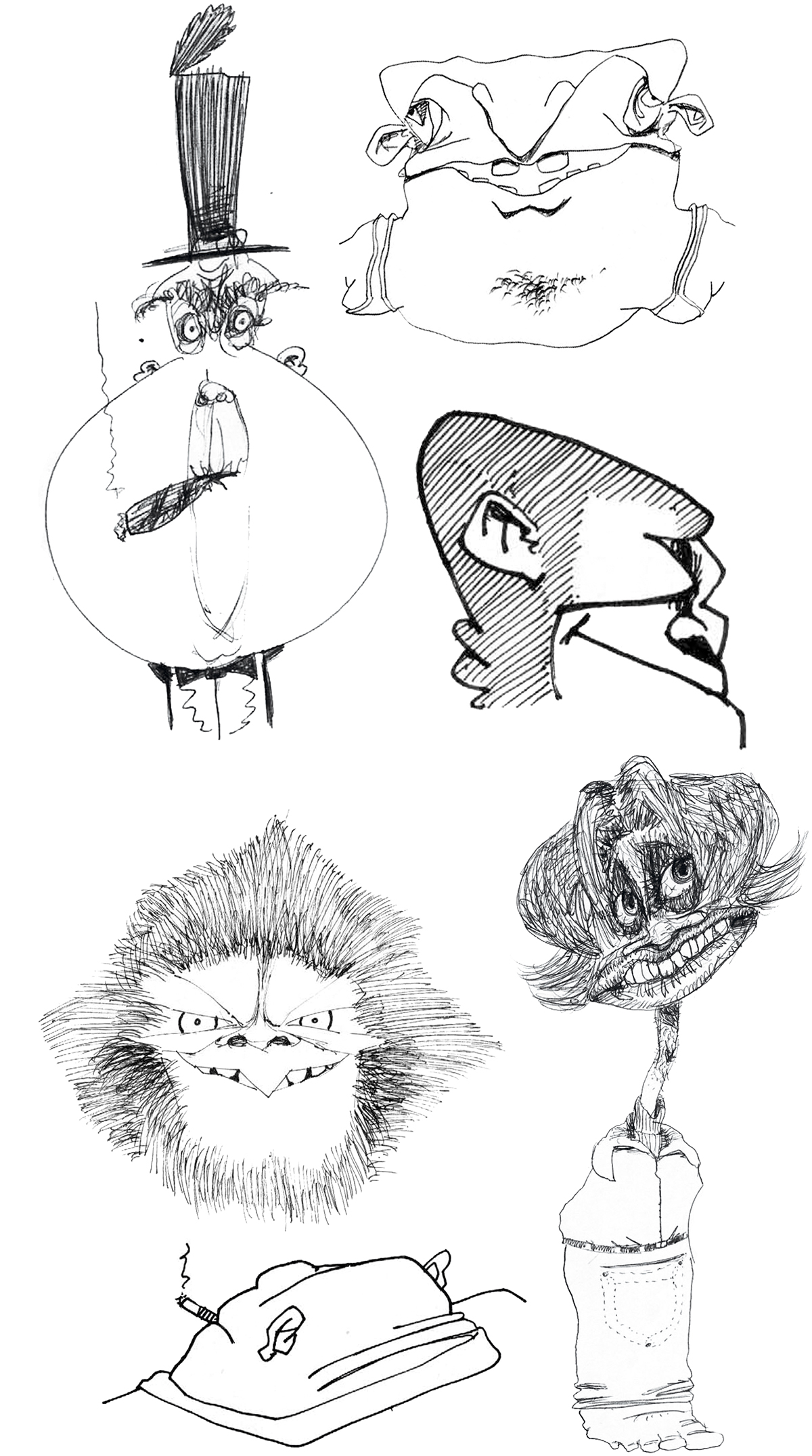 Character design  ILLUSTRATION  animation  Cartooning  art human men sketches caricature  