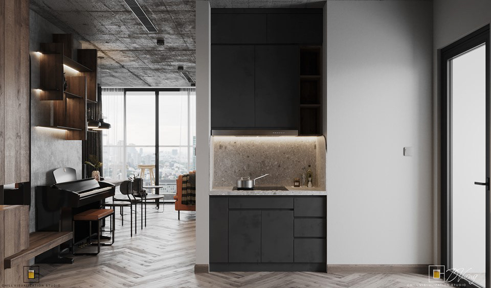 interior design  apartment Render visualization 3ds max vray modern architecture