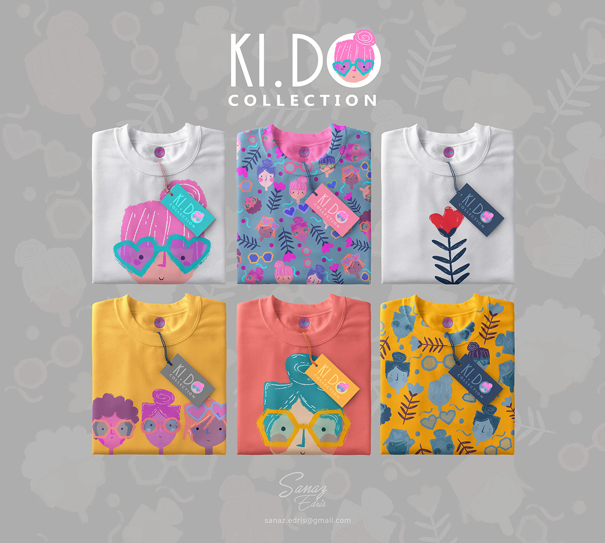 textile pattern ILLUSTRATION  kids Fashion  Clothing branding  graphic graphicdesign