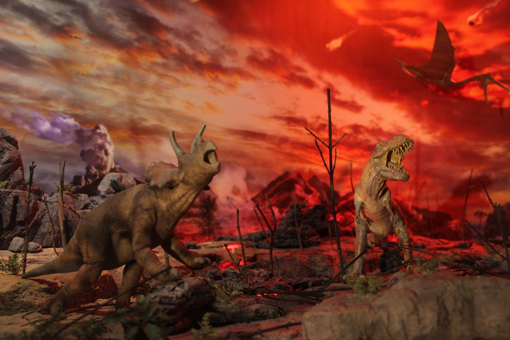 museum dinosaurs mind Diorama