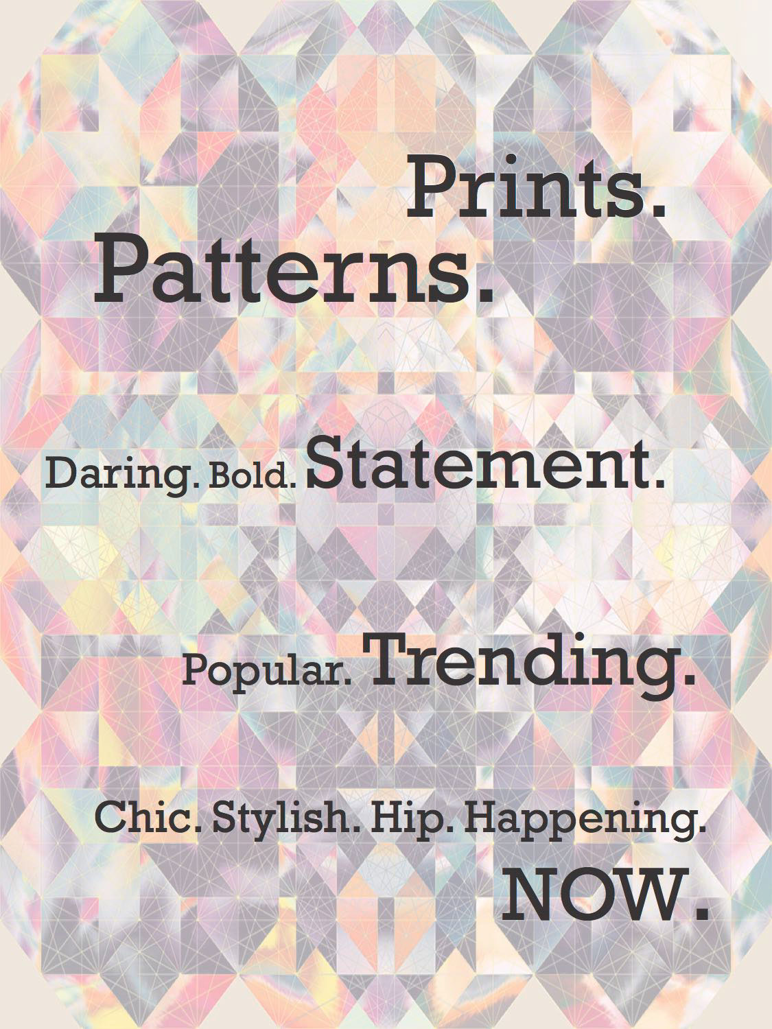 FirstStylingProject prints Patterns experimental