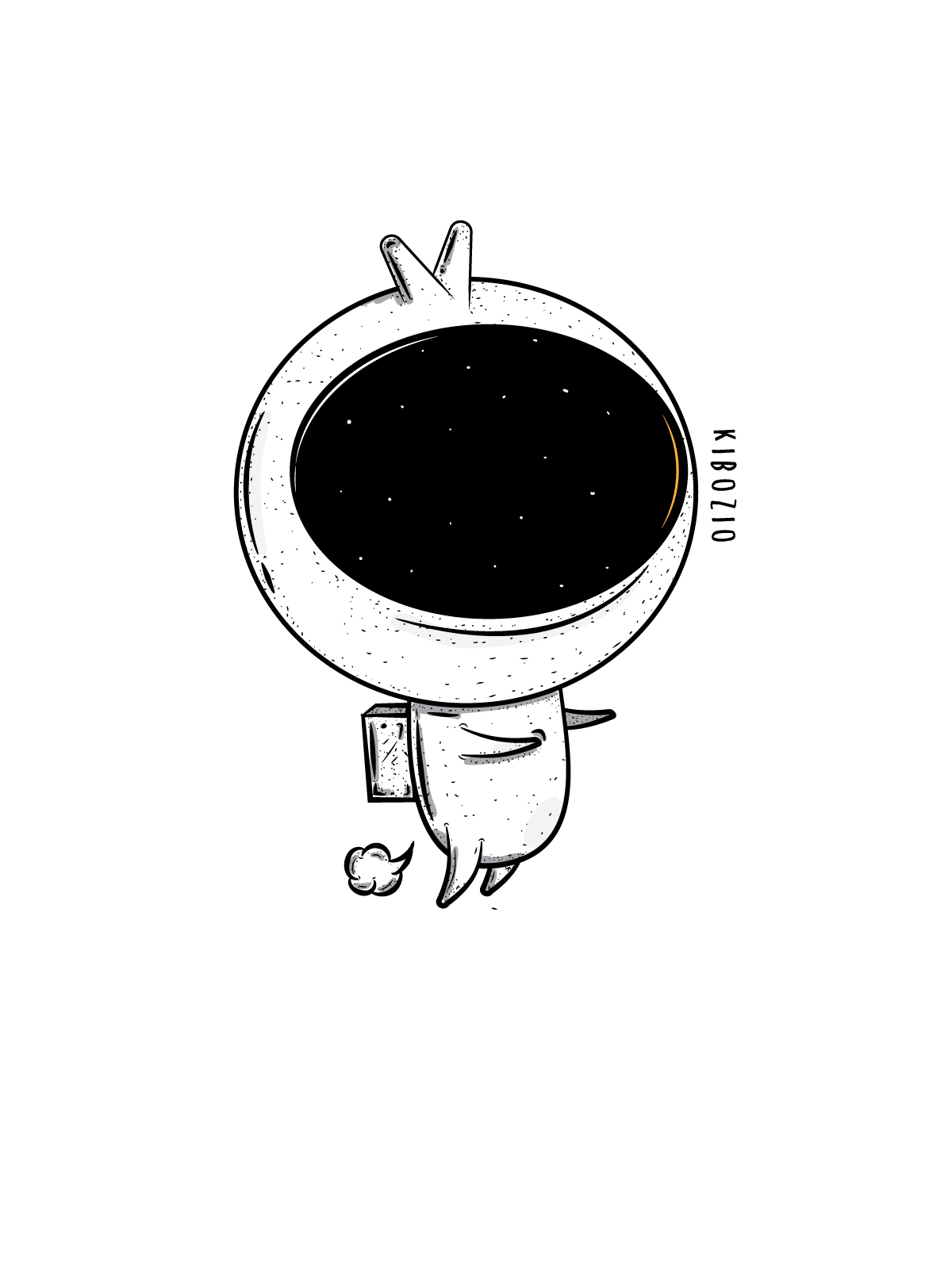 Illustrator kibozio vector spaceman