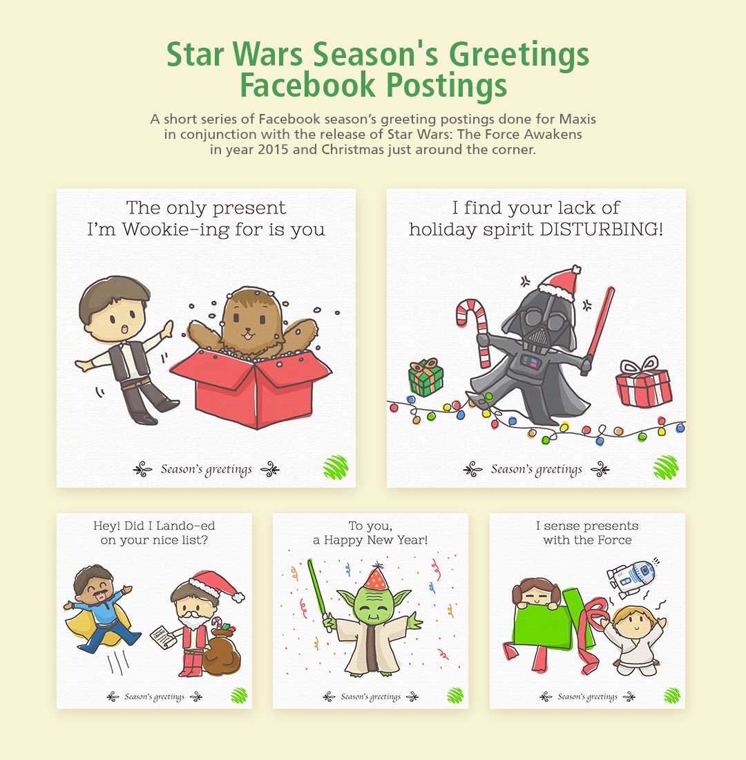 star wars maxis season's greetings facebook