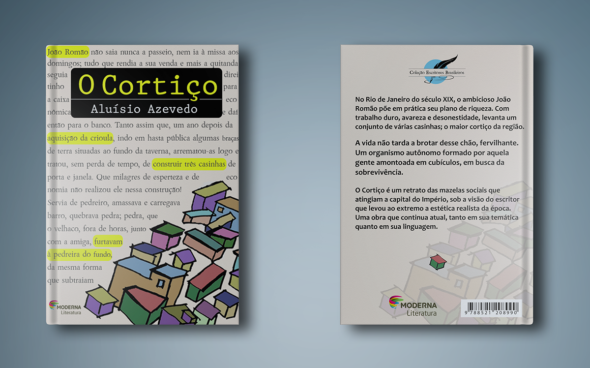 Direção de arte criação Capa book Livro escritores brasileiros coleção