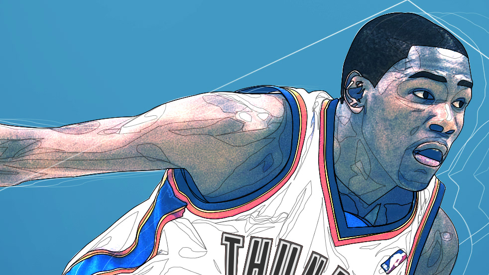 NBA basketball kobe rose Rondo poster print Durant harden sport