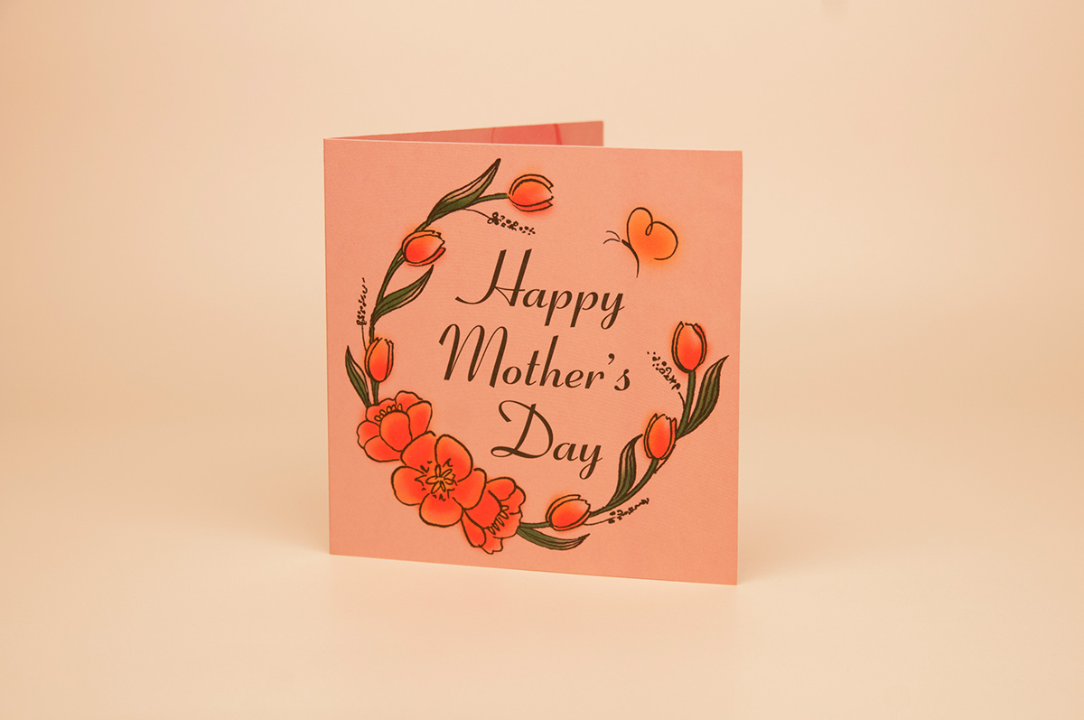 Mother's Day card mother Love floral