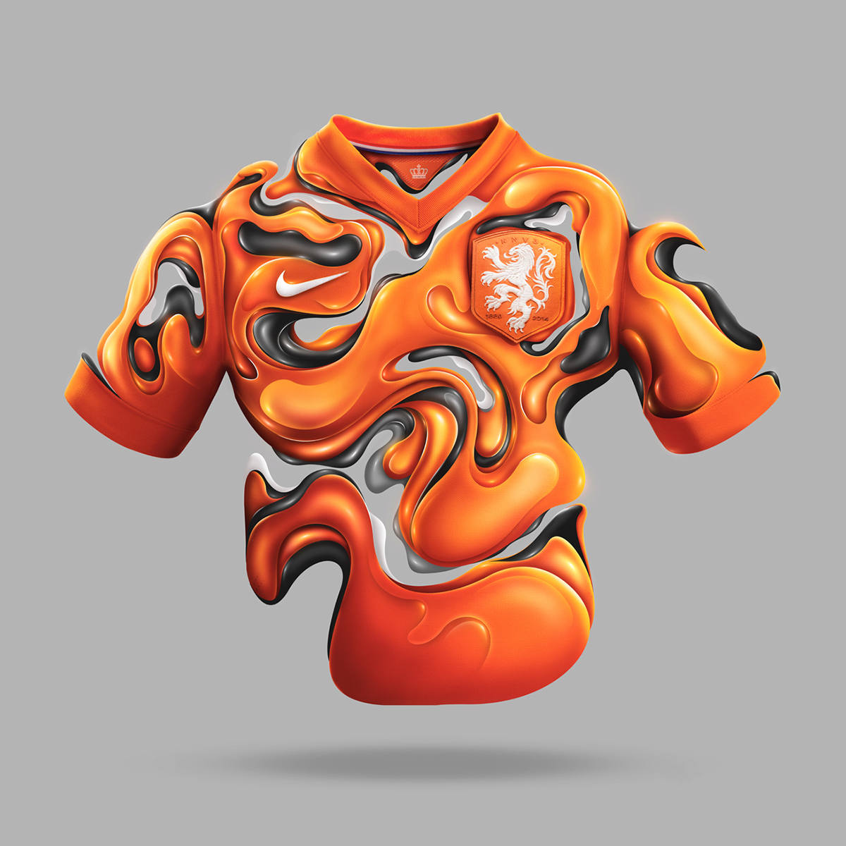 Nike adobe photoshop abstract art design football sports asia artist WorldCup FIFA soccer teamkit MakeItNYC