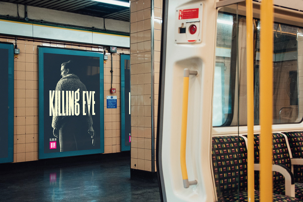 killing Eve killing eve key art out of home poster campaign