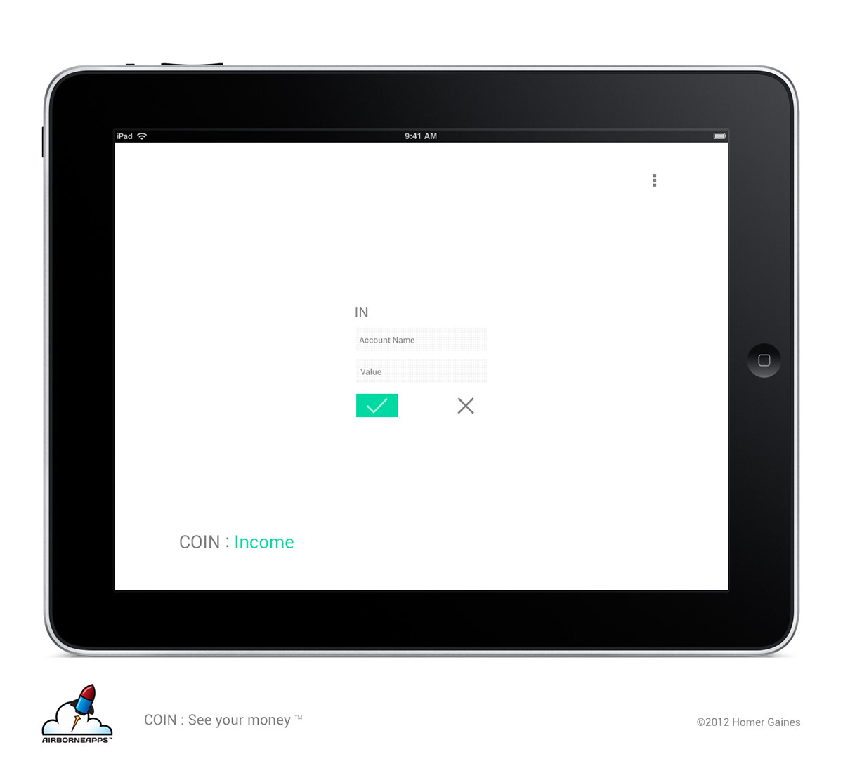 web app UI mobile iPad minimal  flat