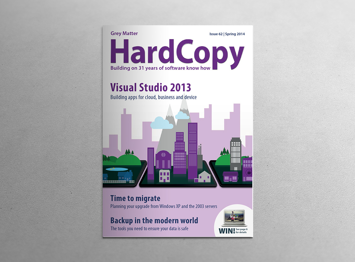 magazine Zine  software Visual Studio Developers print cover adverts