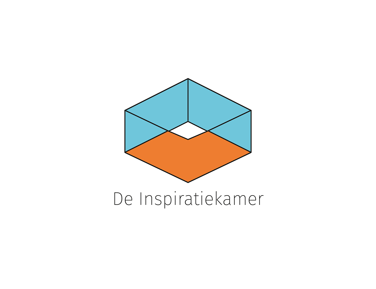 logo inspiration 2D 3D orange blue color