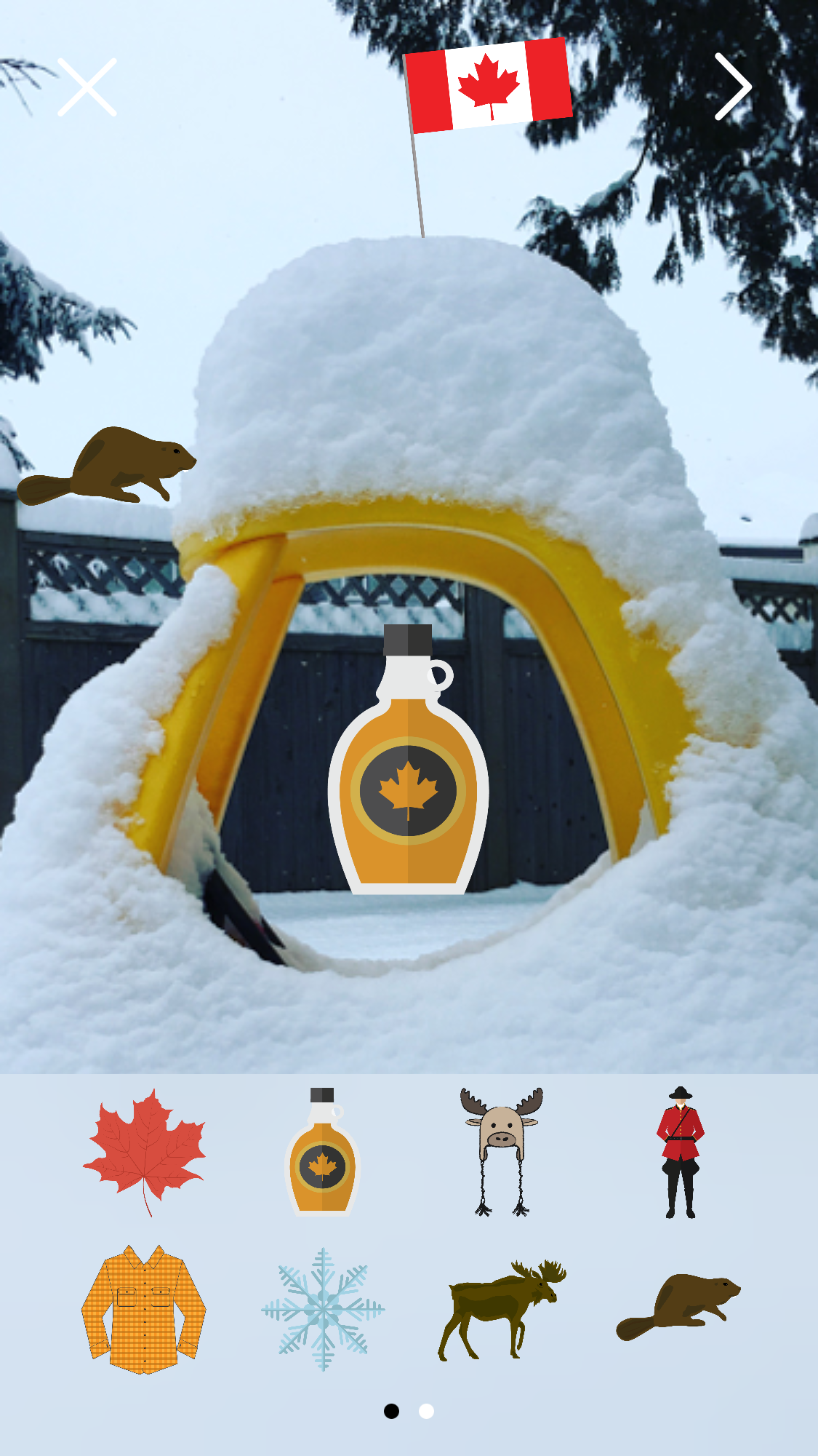 app iphone ios ILLUSTRATION  Canada stickers Canadian