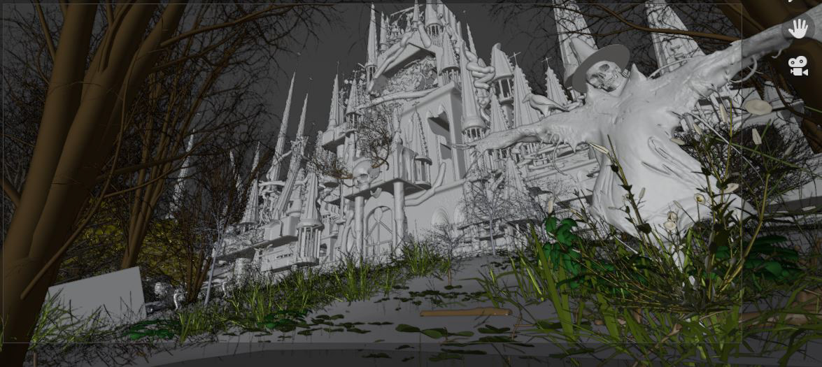 3dcoat 3D concept art ILLUSTRATION  sketching Mentorship horror lighting