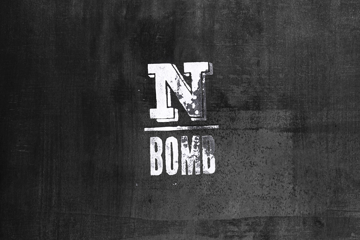 N-BOMB Brewing beer Label brewery vintage american Classic Promotion promo