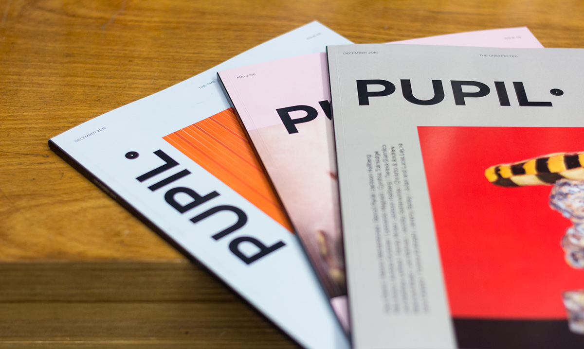 editorial design graphic visual magazine Photography  PUPIL contemporary publication
