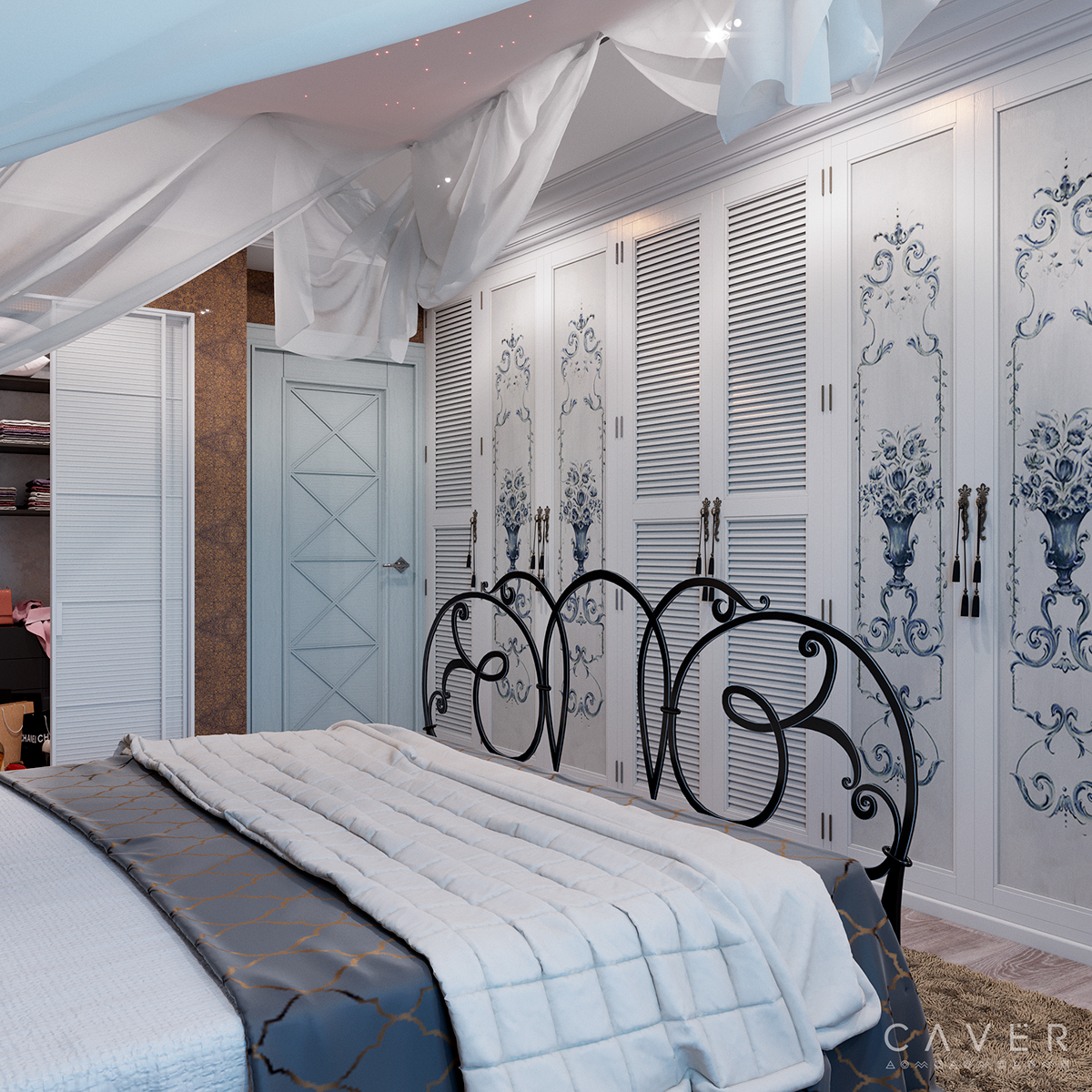 Прованс Provence bedroom Forged bed canopy stars кировоград Кропивницкий Caver Design