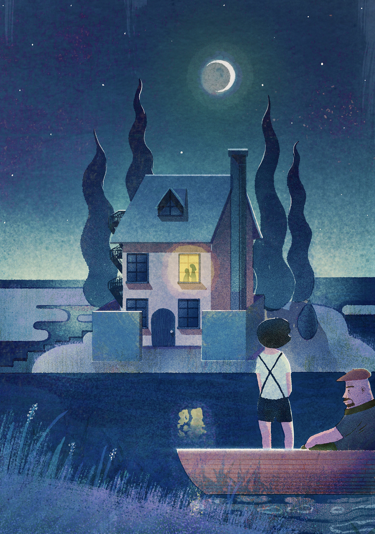 Ghibli novel bookillustration kids Hiromasa Yonebayashi liskfeng