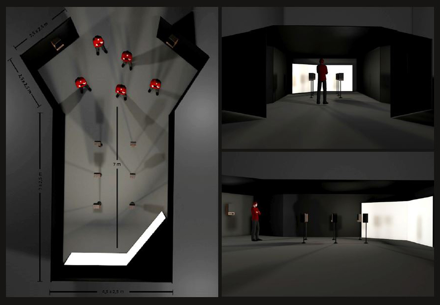 Installazioni multimediali 3D cinema4d soundesign progettazionemultimediale interazione interaction projects
