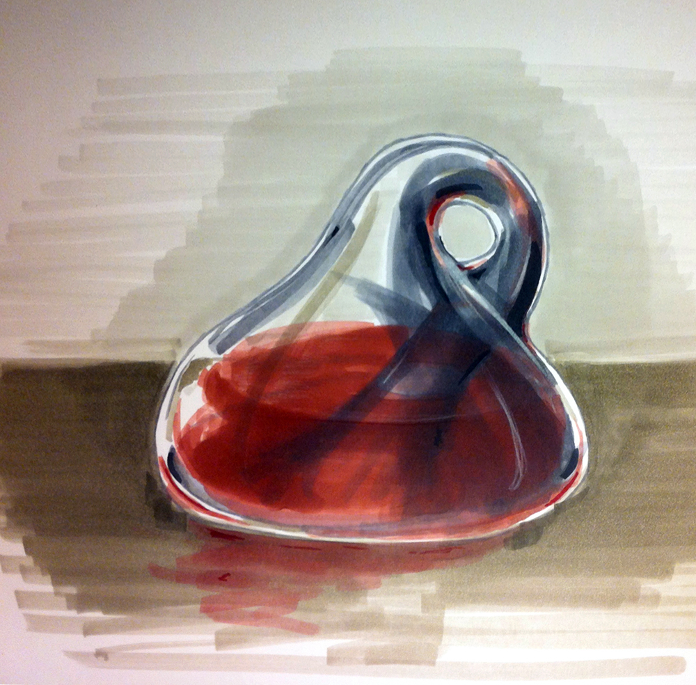 klein bottle mathematics non-orientable surface mobius strip il conico aldo rossi steel 3d printing alessi decanter