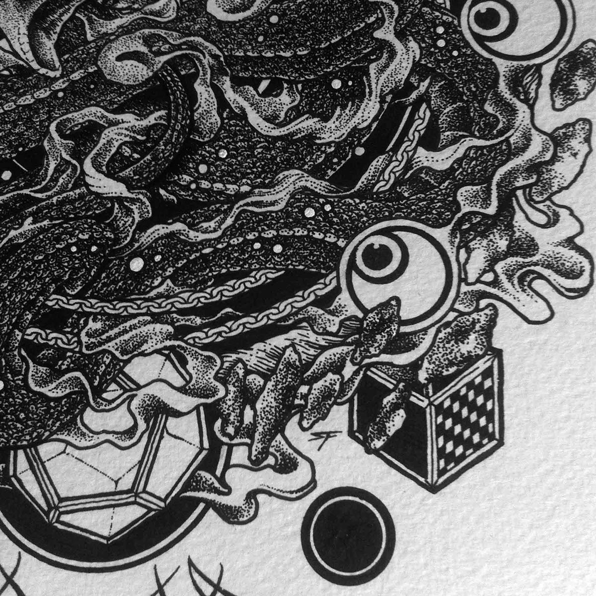 ouroboros illustranesia darkart occult mythology artwork metal death metal