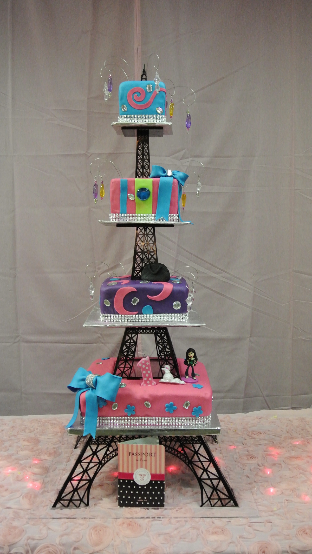 eiffel tower  acrylic  cake stand