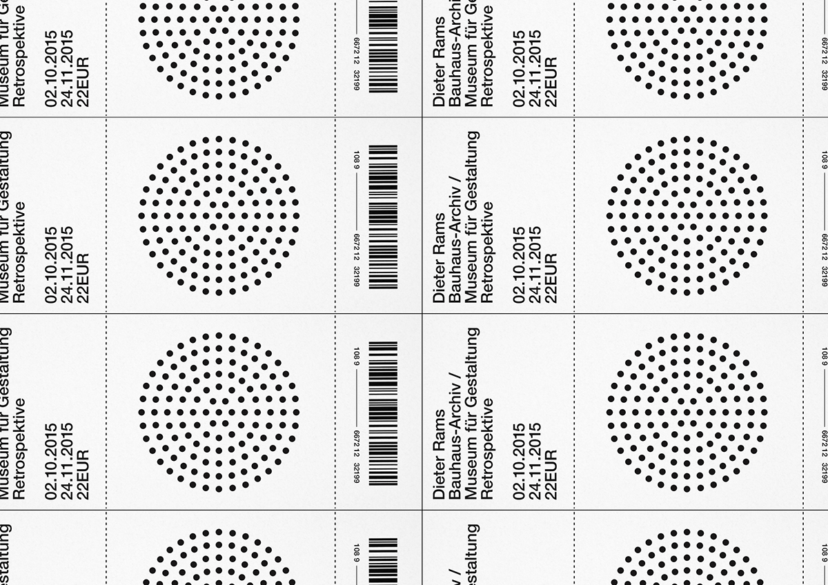 Dieter Rams print poster type helvetica Event Show design Patterns industrial identity grid photograph berlin less but better