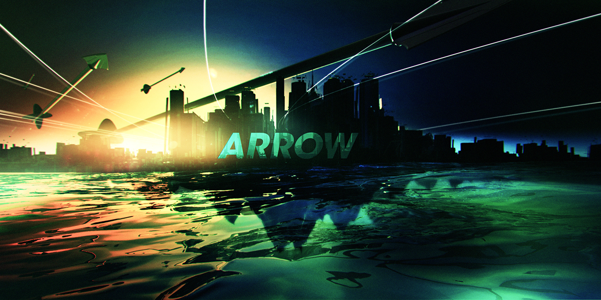Main title title sequence design arrow Green Arrow
