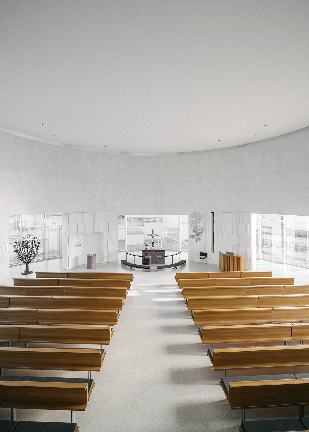 architecture church minimal nordic denmark concrete Elgaard copenhagen Vallensbæk holy