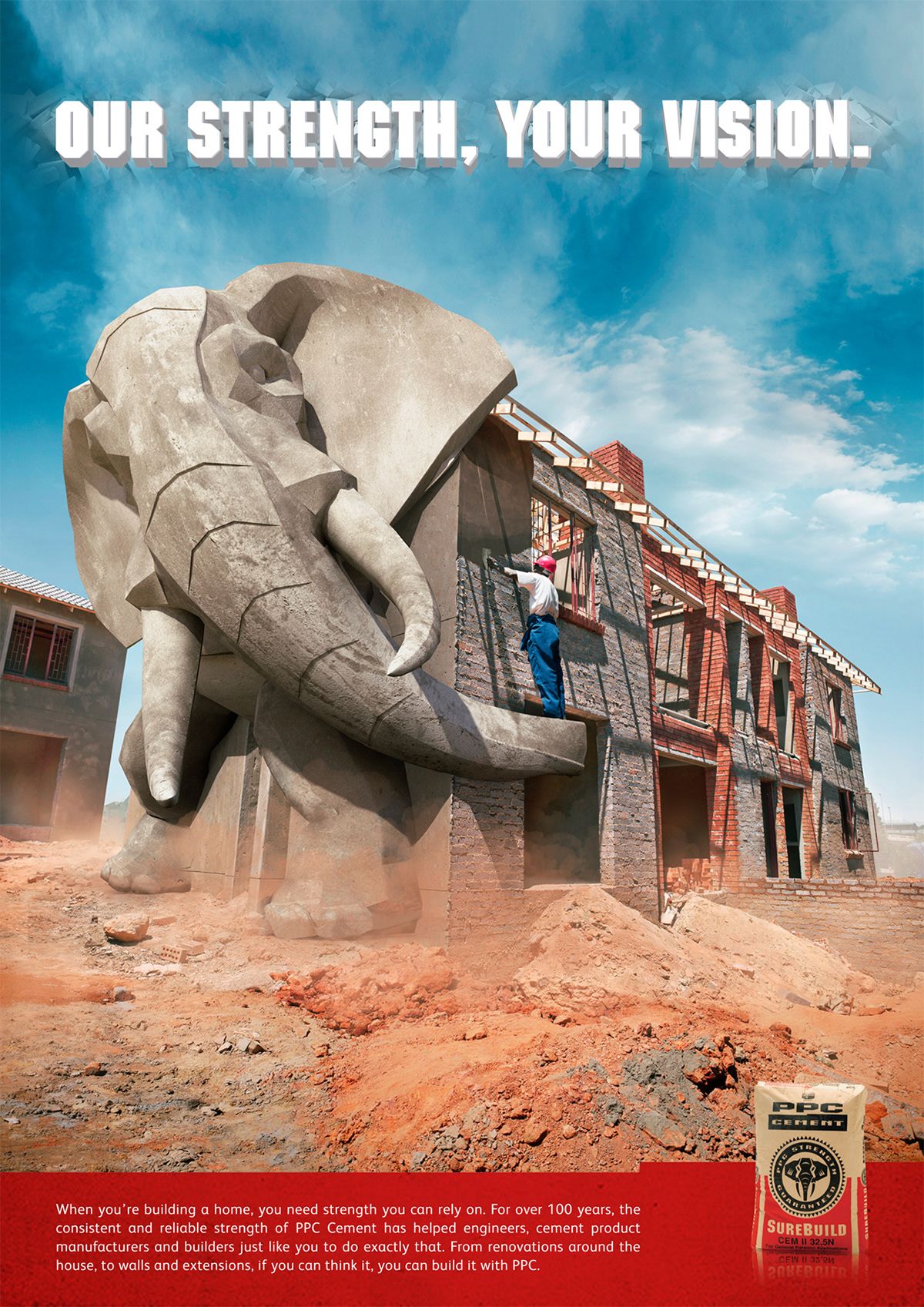 cement ppc elephant kilfoil train houses