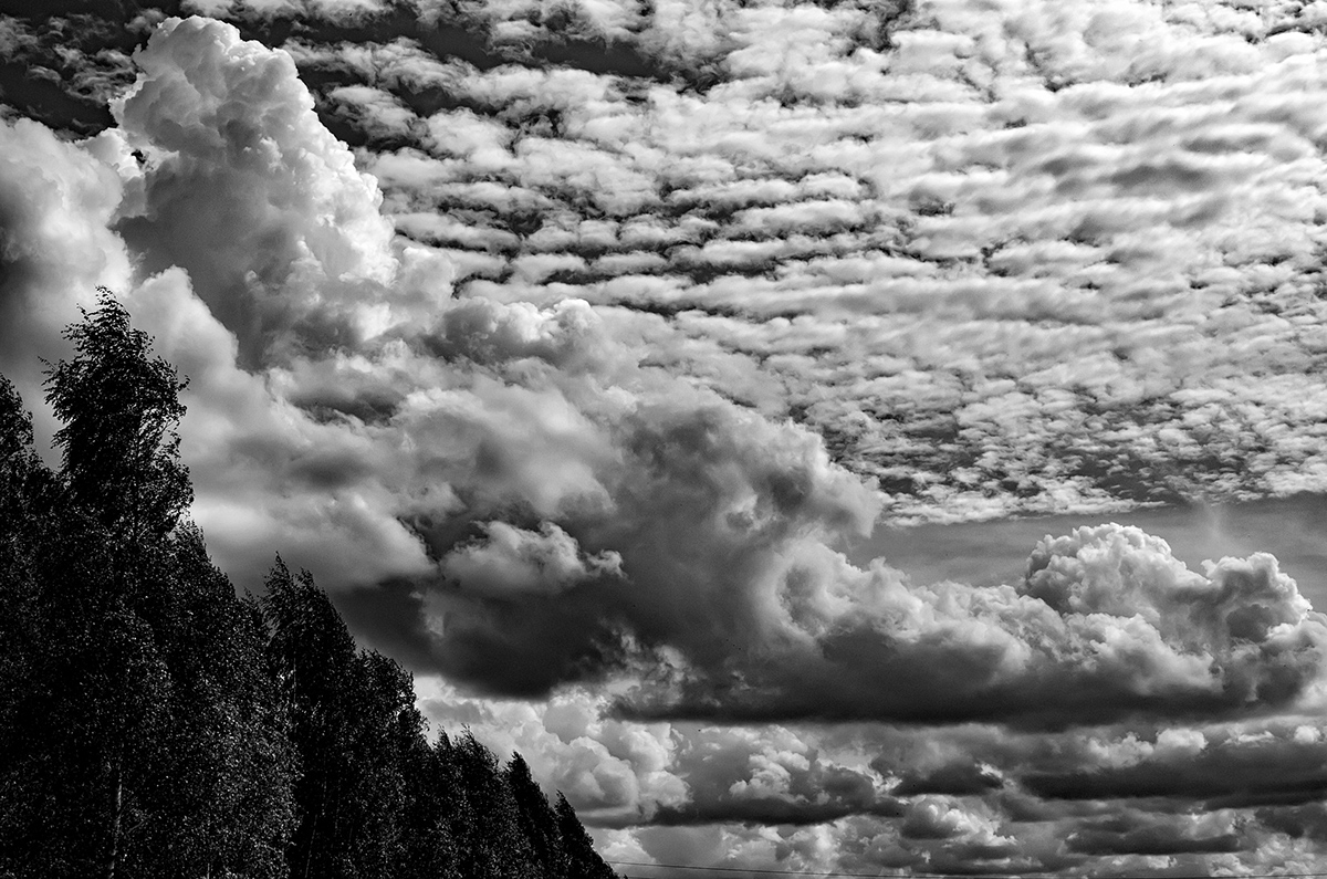 Adobe Portfolio SKY b&w clouds