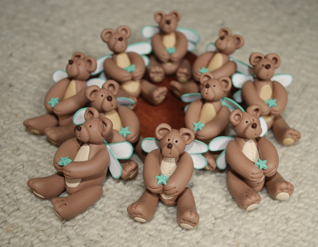 teddy bears polymer clay