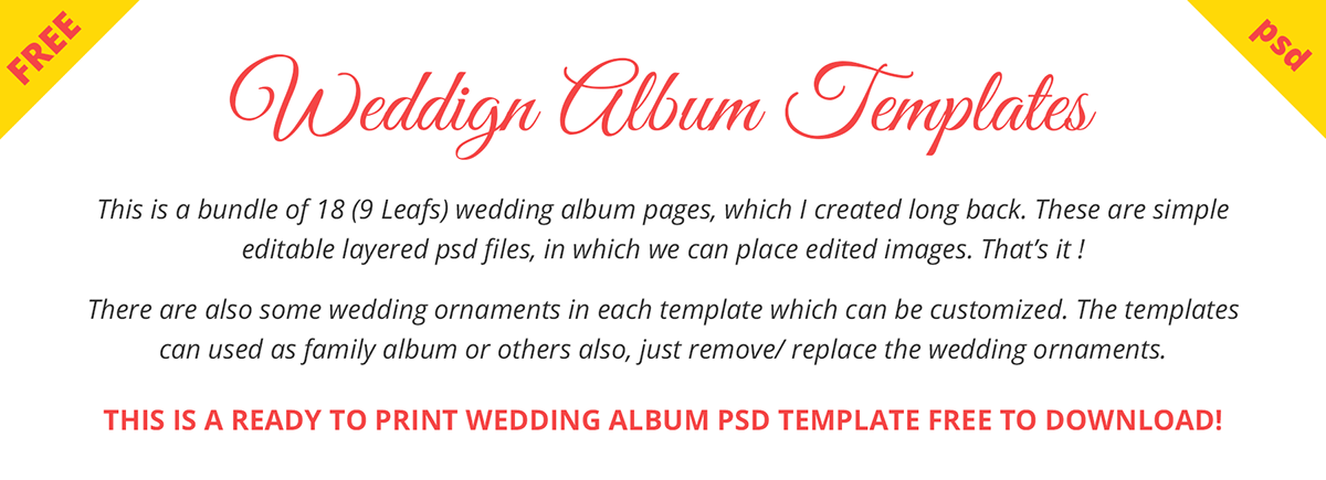 Download Wedding Album Templates Free Psd On Behance PSD Mockup Templates