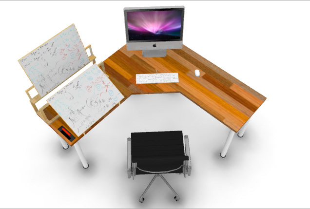 furniture whiteboard desk
