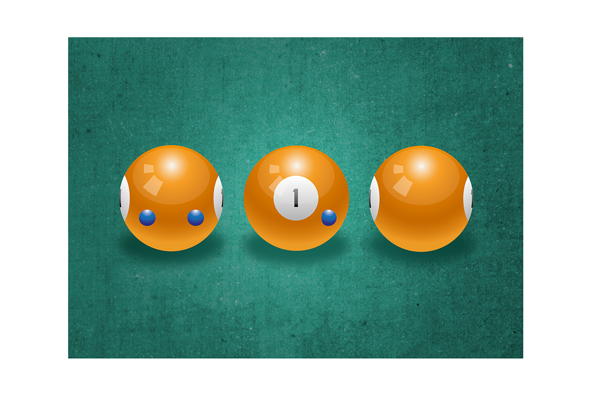 caracter design cartoon 8pool number1 ball Character graphicdesign