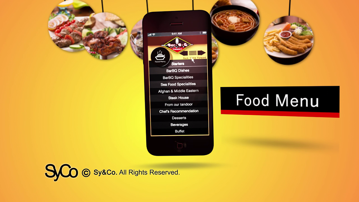 app mobile Food  BBQ